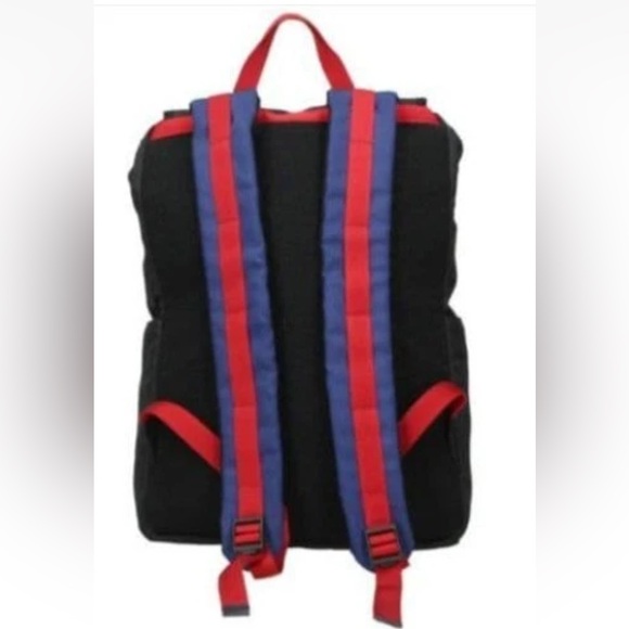 Gucci Black Backpack with Red and Green Stripes - Picture 3 of 6